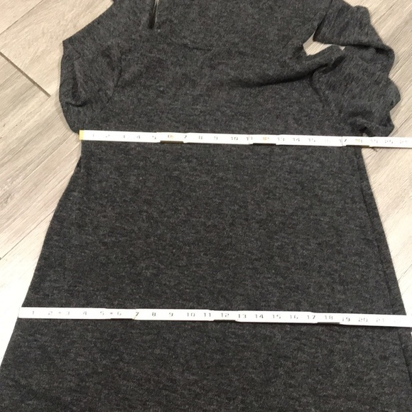 Cocktail Gray Cowl Neck Sweater Dress - Picture 8 of 8